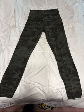 lululemon athletica Olive & Black Camo High-Rise Leggings